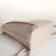 City backpack of artificial leather with lightning, beige color