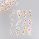 Stickers for creativity "Spring flowering" embossing gold set 48 pcs 9x7x0.8 cm