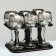 Mini-bar set of 6 glasses 280ml "Jungle" silver