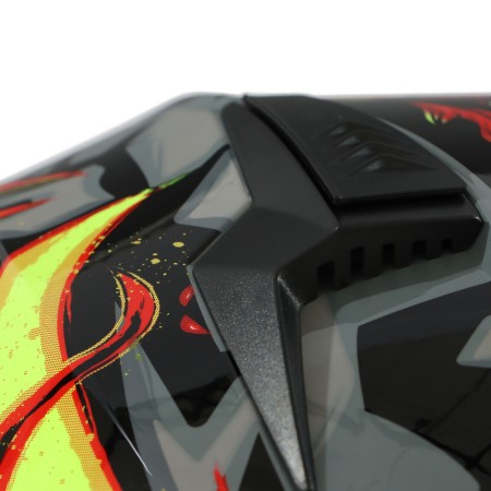The helmet integral with two visors, size L (59-60), BLD-M67E model, black and yellow-10