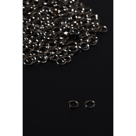 Connective ring (set 50 pcs.), 5 × 1 mm, color gray color-1