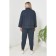 Female suit, size 56, dark blue color
