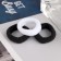 Hair gum "Secrets of beauty" (set 3 pcs) 5.5 cm, black white