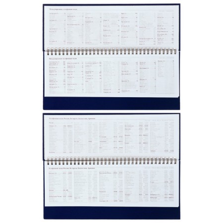 Planing Undetted 64 sheets on the crest IDEAL New, solid cover, artificial leather, block 70 g/m2, blue-3