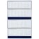 Planing Undetted 64 sheets on the crest IDEAL New, solid cover, artificial leather, block 70 g/m2, blue