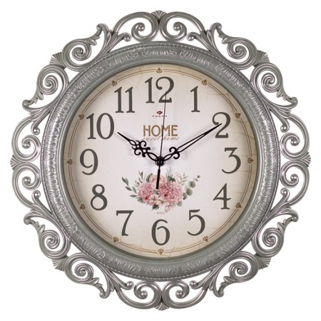 Watch Wall Interior "Classics", silent, D-40.5 cm, olive body with silver
