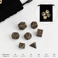 A set of cubes for D&D (Dungeons and Dragons, DND), series: d & D, 