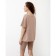Women's T-shirt Minaku Regular Fit: brown color, river 54