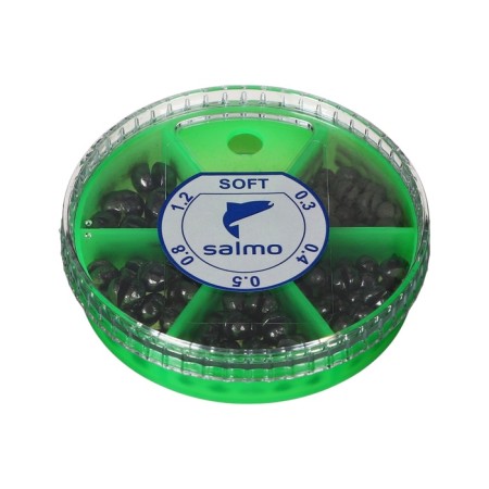 Sinker Salmo fraction Soft, set No. 1, 5 sections, 0.3-1.2 g, 60 g-1