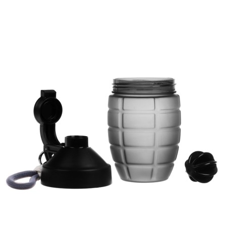Sports shaker "grenade", 600 ml, 18 x 12 cm, black-5