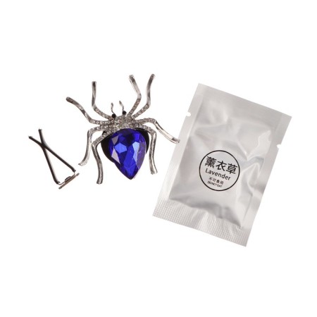 Jewelry to a car deflector, spider, flavor, 5.4 × 5.4 cm, blue-1