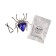 Jewelry to a car deflector, spider, flavor, 5.4 × 5.4 cm, blue
