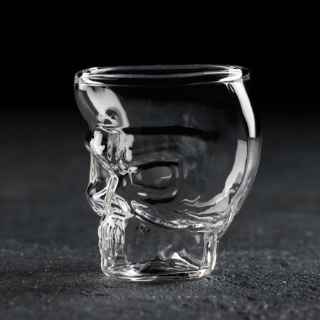 Glass stack with double walls Magistro "Skull. Halloween ", 75 ml