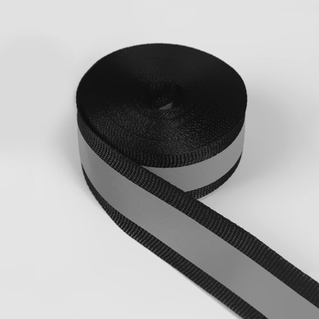 The reflective strip tape, 20 mm, 5 ± 1 m, black color-1