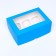 Packaging for 6 cupcakes with a window, blue, 25 x 17 x 10 cm