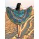 Pareo and beach rug "Rainbow Flower", d = 150 cm