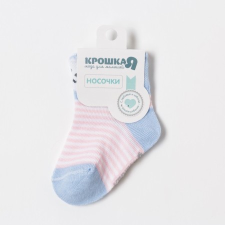 Socks children's baby I'm "dog", pink color, 8-10 cm-2