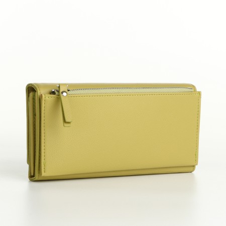 Women's wallet on magnets, yellow color-1