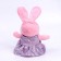 Soft toy "Bunny in a pink dress", 16 cm