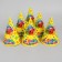 Festive paper cap “Happy Birthday”, balls and stars