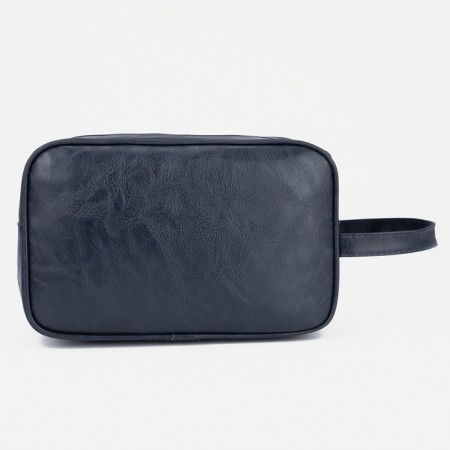 Lightning cosmetic bag, external pocket, blue color-1