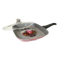 Panairo The Brusnika Grille, the removable handle of Soft-Touch, with a lid, size 27x27 cm