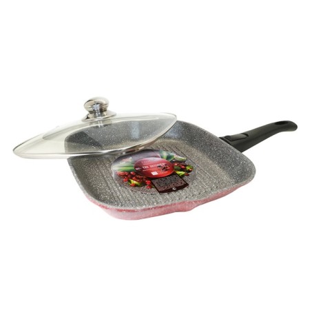 Panairo The Brusnika Grille, the removable handle of Soft-Touch, with a lid, size 27x27 cm