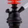 Hookah "tart", 28 cm, d bowl-5 cm, red