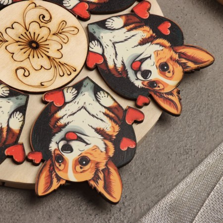 Hot Corgi stand, d = 20, juniper-2