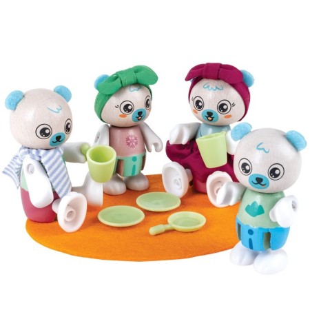 Игрушки фигурки животных «Семья белых медведей», 4 предмета-2