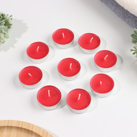 A set of tea candles aromatic "strawberries", 9 pieces-1