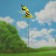 Plug "bee on a leaf", length 60cm