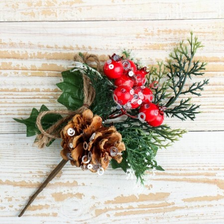 Decor "Winter Magic" berry berries, 22 cm-1