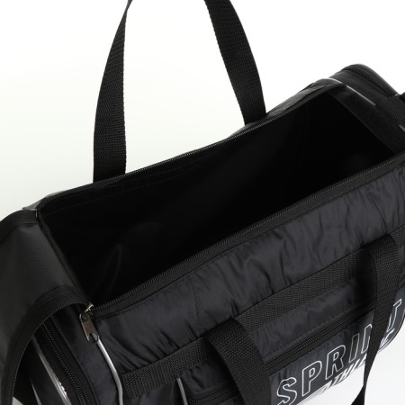 Sports bag with lightning, 3 outer pocket, black color-2