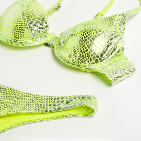 Swimsuit female separate minku color green, size 46-8