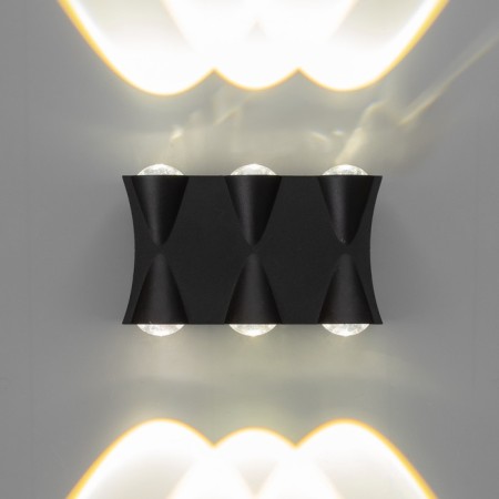 Lamp "BISO" 6XLED 6W 4000K IP66 black 14x4.5x8 cm