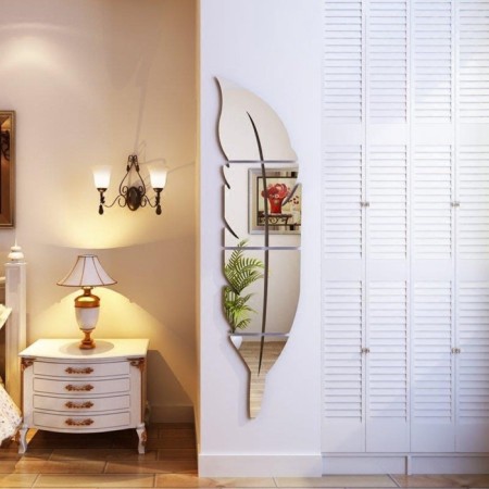 Interior stickers "Peryshko", mirror, decor on the wall, panel 73 x 18 cm, 6 email-7