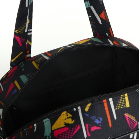 Road bag, lightning department, external pocket, black/multi -colored color-2