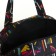 Road bag, lightning department, external pocket, black/multi -colored color