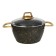A set of dishes of 3 objects: 2 pots, pan, black color, 2.8/4.3 l/26 cm