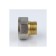 Adapter Aquasfera 9021-06, 1 1/4 "x 1", internal/outer thread, nickelled brass