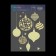 Interior sticker with the luminous layer "New Year's toys", 21 x 29.7 x 0.1 cm, New Year