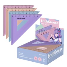 Triangle 45*/ 9 cm Erichkrause Manga, plastic, in box display, mix