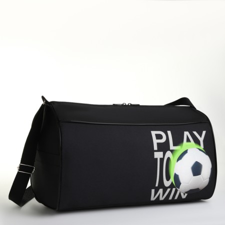 Sports bag with lightning, external pocket, black color-2