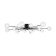 Freya FR5242CL-16B1 Celebrity ceiling lamp, 865x865x113 mm, G4, 16x3W, black color