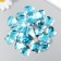 Decor for creativity plastic "Rhinestones Heart. Blue Water" set 30 pcs 2.5x2.5 cm