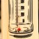 Thermometer alcohol "bottle", wooden 140 s