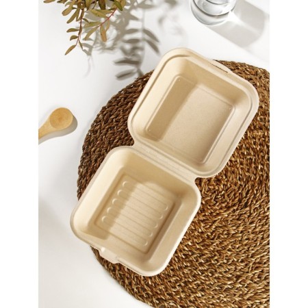 Lunch - boxing for gento - cake and burger of Dolyan, 450 ml, non -proceeding lid, sugar reed-1