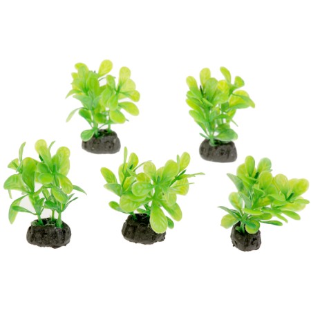 The artificial aquarium plant is small, 6 cm-4