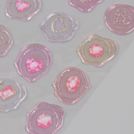 Stickers for creativity plastic "Pink wealth" 9.3x20.4 cm-3